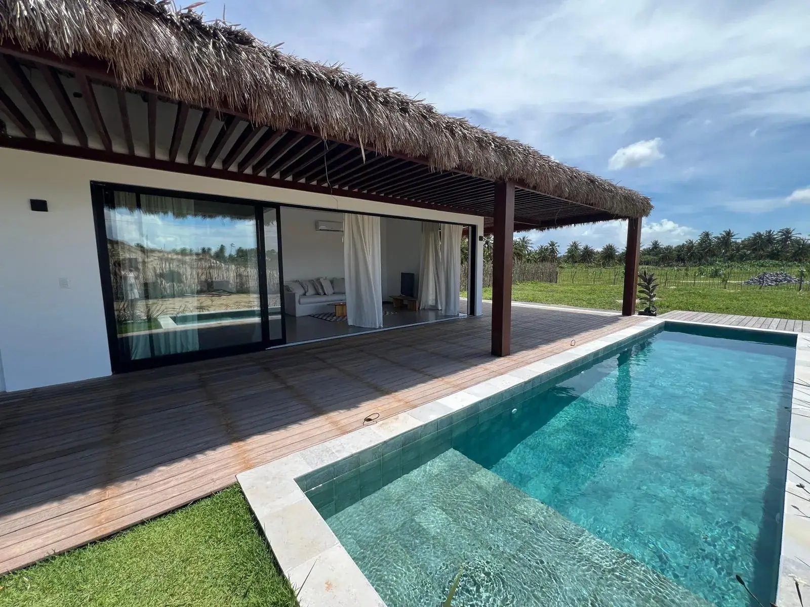 House with private pool and hardwood deck at VENTI Kite Homes, Ilha do Guajirú